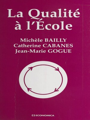 cover image of La qualité à l'école